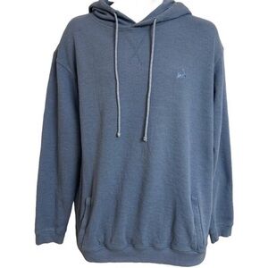Cuffy’s Cape Cod Men's Blue Thermal Knit Hoodie Sweatshirt